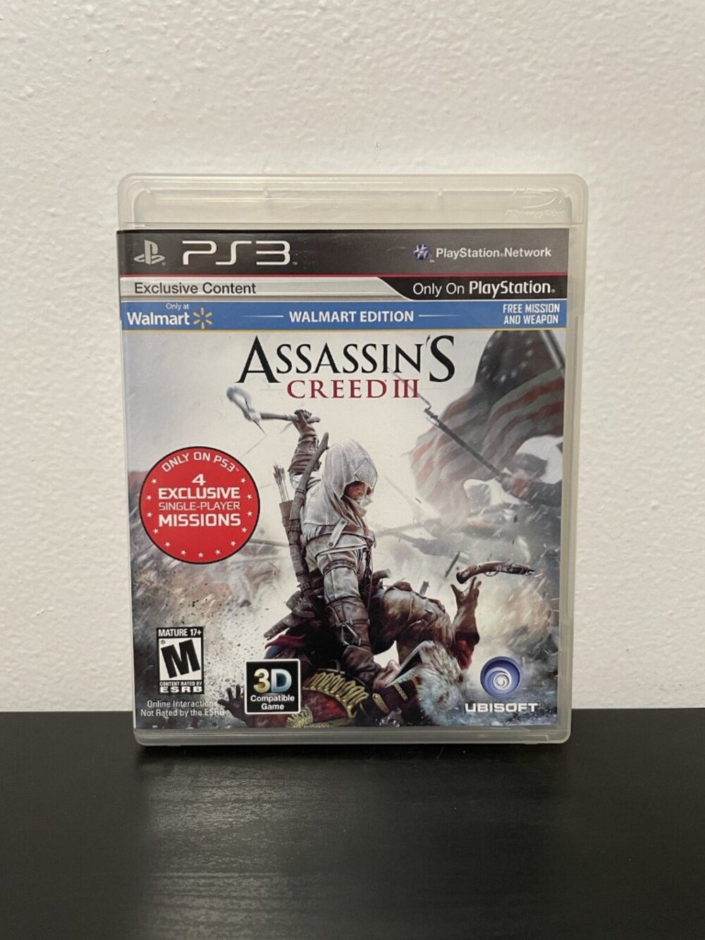 Assassin's Creed III Walmart Edition PS3 Sony PlayStation 3 CIB Video Game 2012